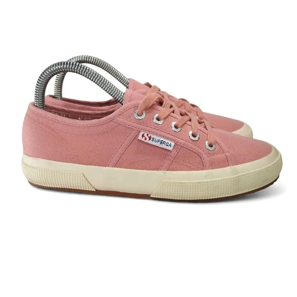 Superga Cotu 2750 Low Casual Sneakers Women's 7 Dusty‎ Rose Pink / Off White